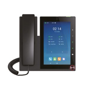 Model - A80B; Dinstar Vidieo IP Phone runs on Android OS 11. It boasts 8” capacitive multi-touch LCD display (1024× 600 pixel)